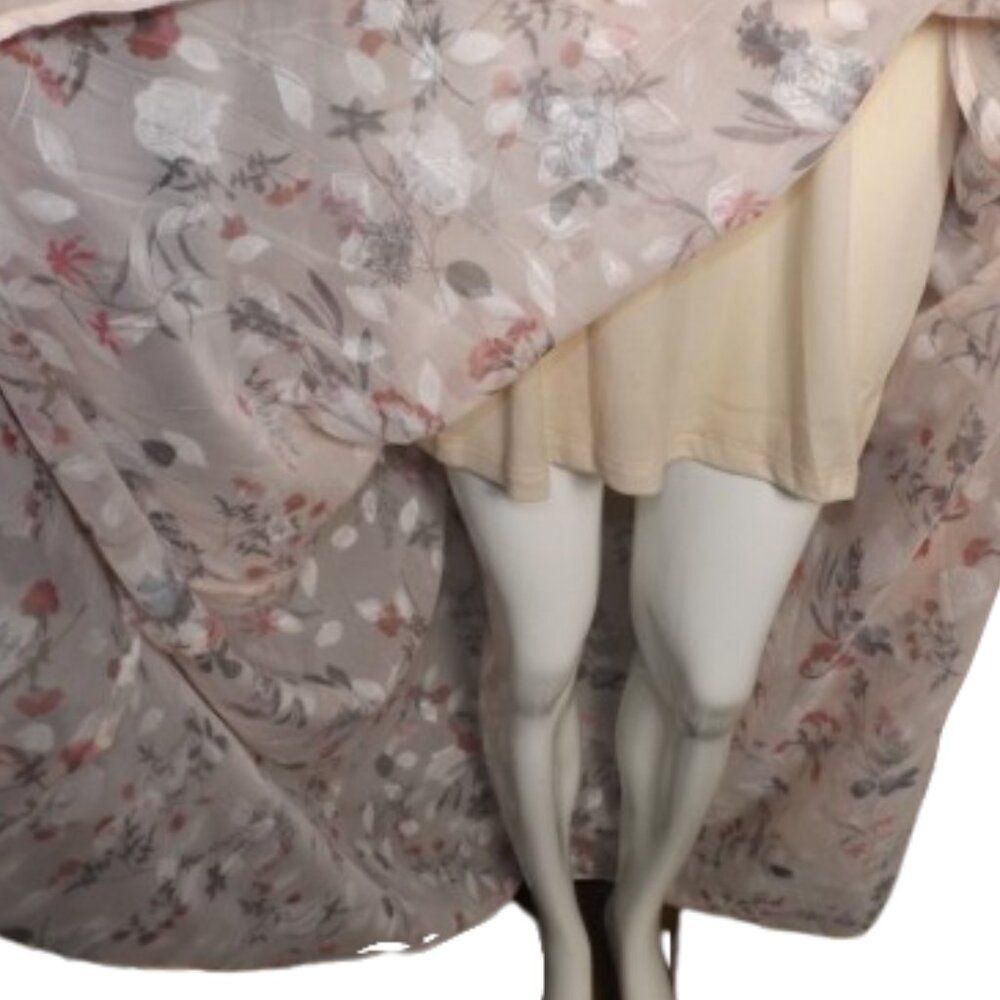 BALTIC BORN Maxi Dress, S, Pink/Multicolor Floral, Kimono sleeve, V-neck, Long - Picture 7 of 14